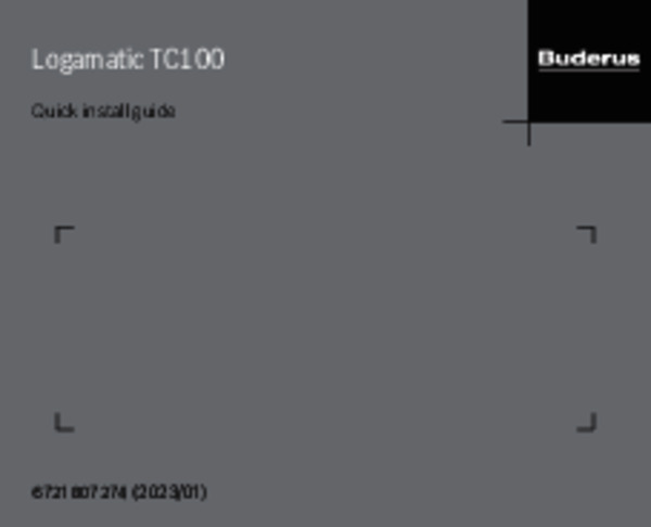 Οδηγίες Χρήσης Logamatic TC100 v2