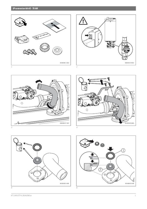 Οδηγίες Εγκατάστασης 3P Conversion kit 45 - 70 kW