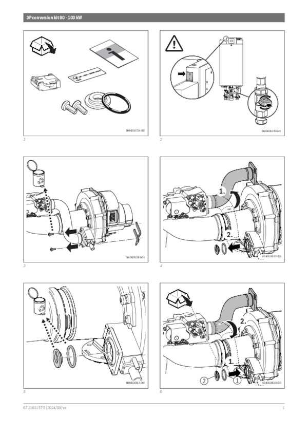 Οδηγίες Εγκατάστασης 3P Conversion kit 80 - 100 kW